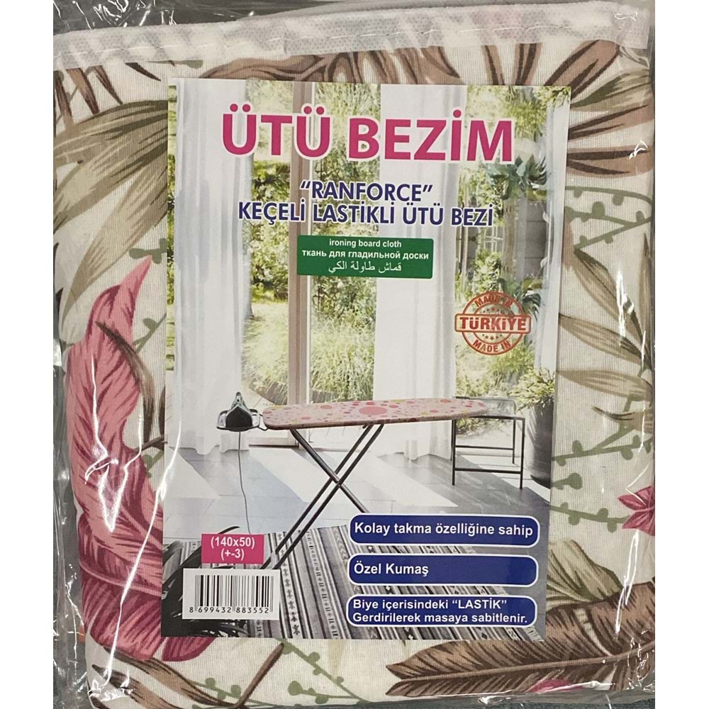 ECO ÜTÜ MASASI BEZİ KEÇELİ LASTİKLİ