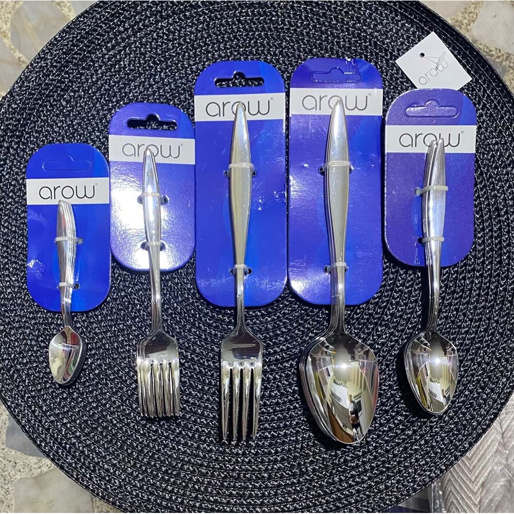 AROW 6 LI YEMEK ÇATALI MAVİ KARTELA