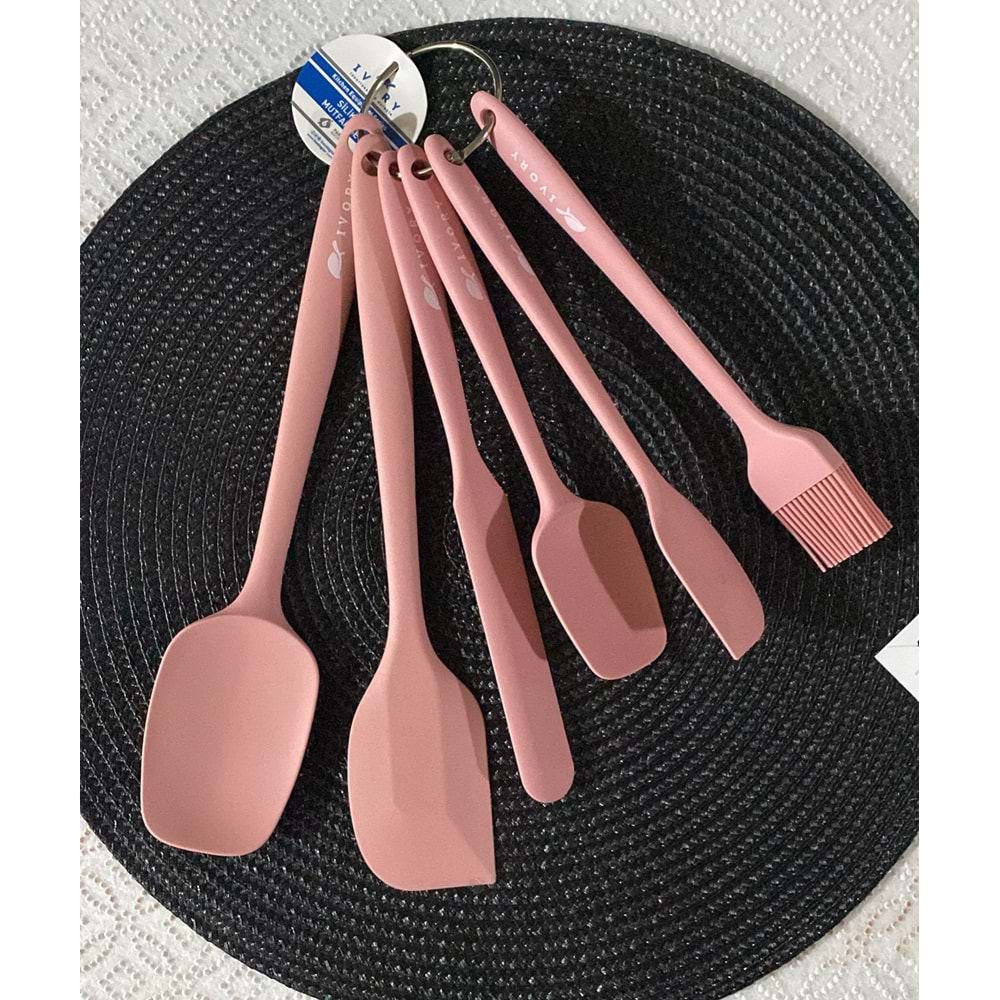 İVORY 6 LI SPATULA SETİ PEMBE