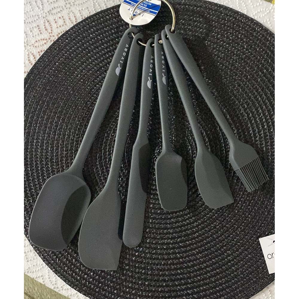 İVORY 6 LI SPATULA SETİ GRİ