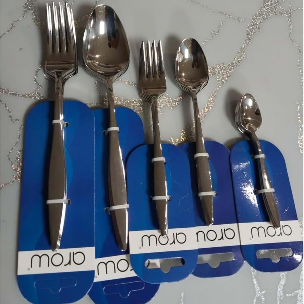 AROW 6 LI TATLI KAŞIĞI MAVİ KARTELA