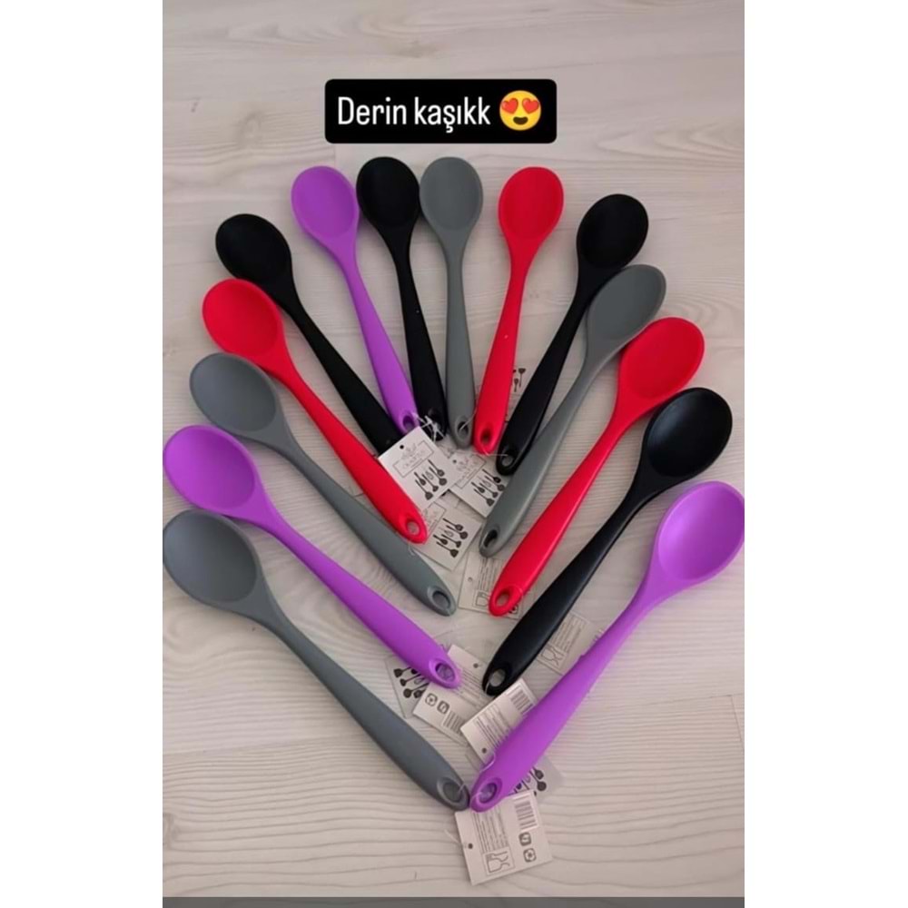 OKALİPTUS SİLİKON DERİN KAŞIK LİLA