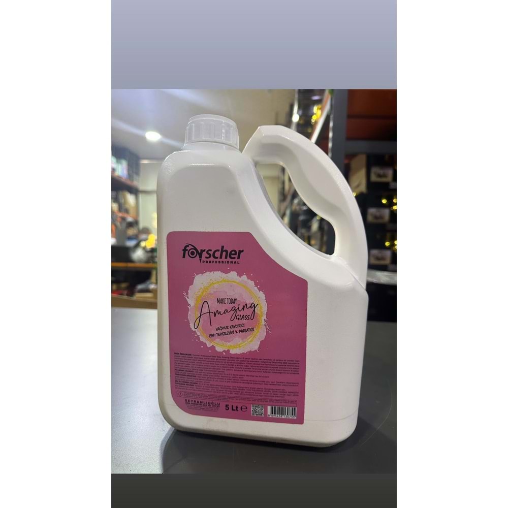 FORSCHER CAM TEMİZLEYİCİ 5 LİTRE BİDON (4 ADET) KARGO ÜCRETSİZ