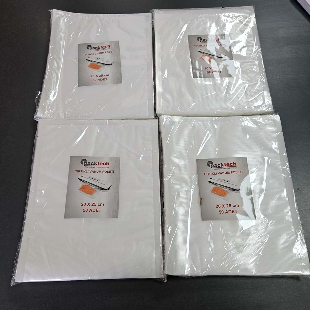 TIRTIKLI VAKUM POŞETİ 50 Lİ 20X25CM