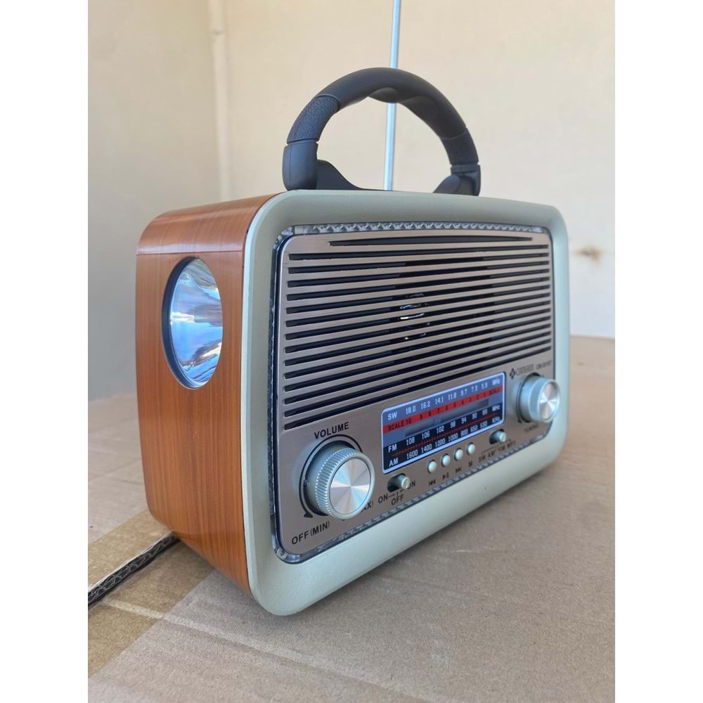 CAMERON 301 ŞARZLI FENERLİ NOSTALJİK RADYO