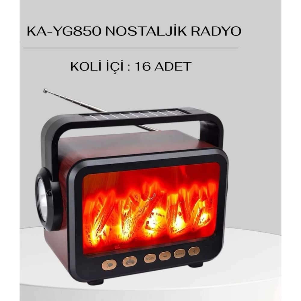 SOLARLI ŞÖMİNE MODEL NOSTALJİK RADYO