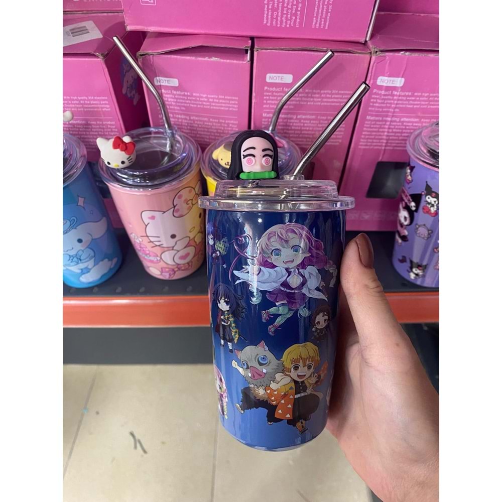 ÇELİK PİPETLİ DESENLİ BARDAK