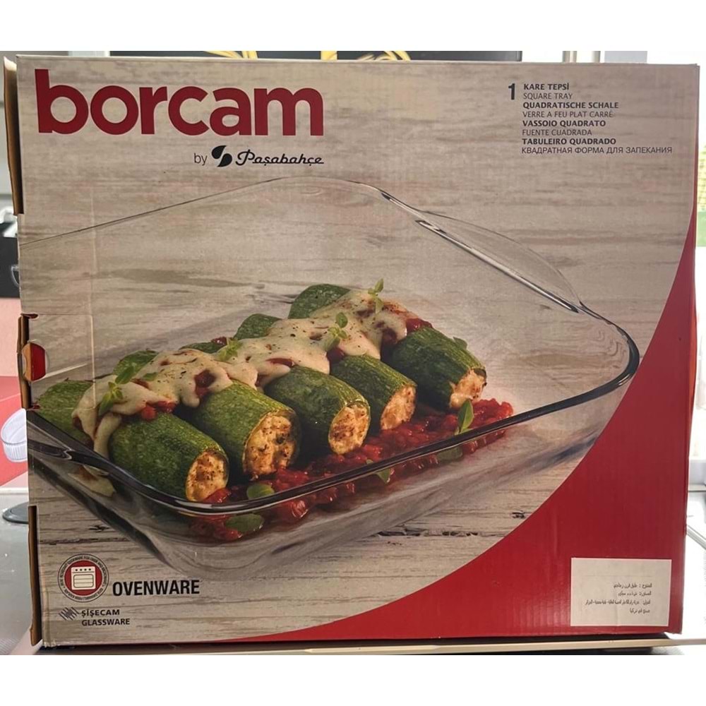 PAŞABAHÇE KARE TEPSİ 282X317