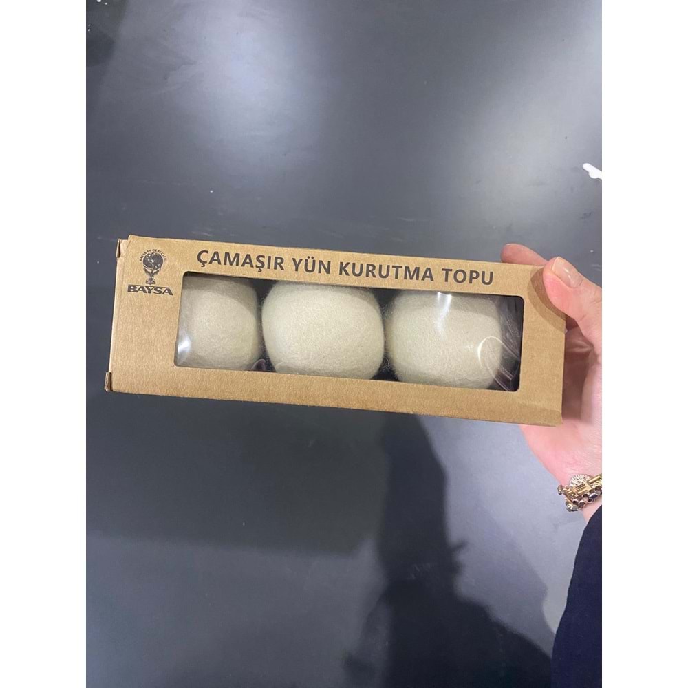 ÇAMAŞIR YÜN KURUTMA TOPU 3LÜ