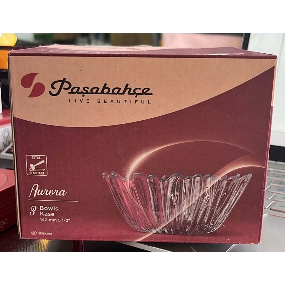 PAŞABAHÇE 3LÜ KASE 140MM