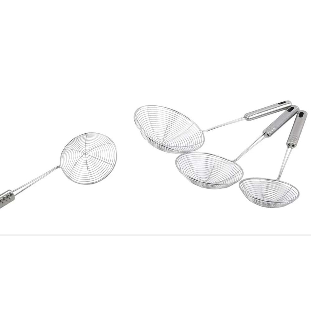 PASLANMAZ ÇELİK KIZARTMA KEVGİRİ 16CM