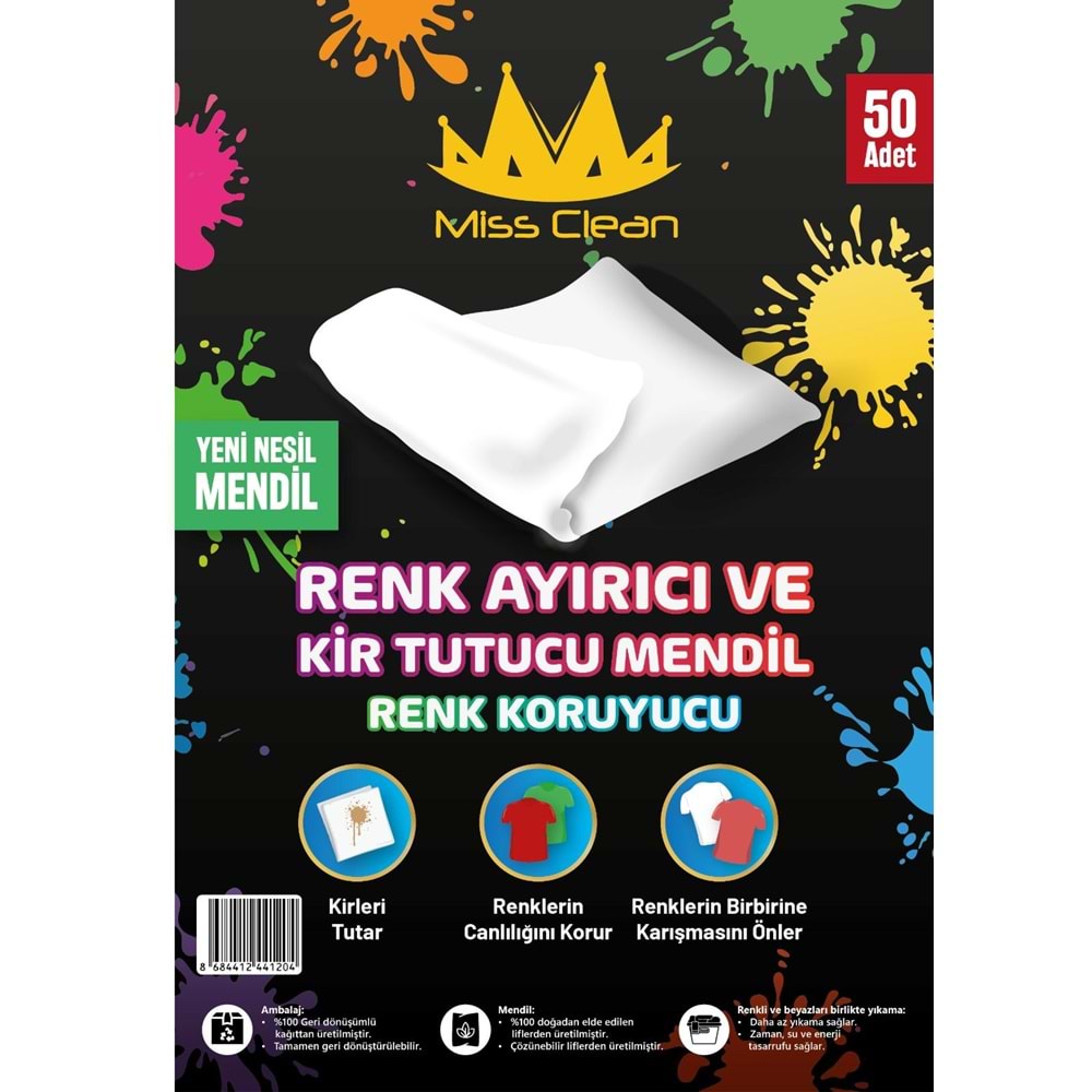 RENK AYIRICI VE KİR TUTUCU MENDİL