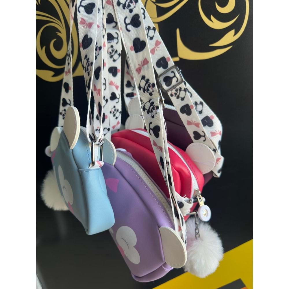 KEDİCİKLİ ÇOCUK KOL ÇANTASI