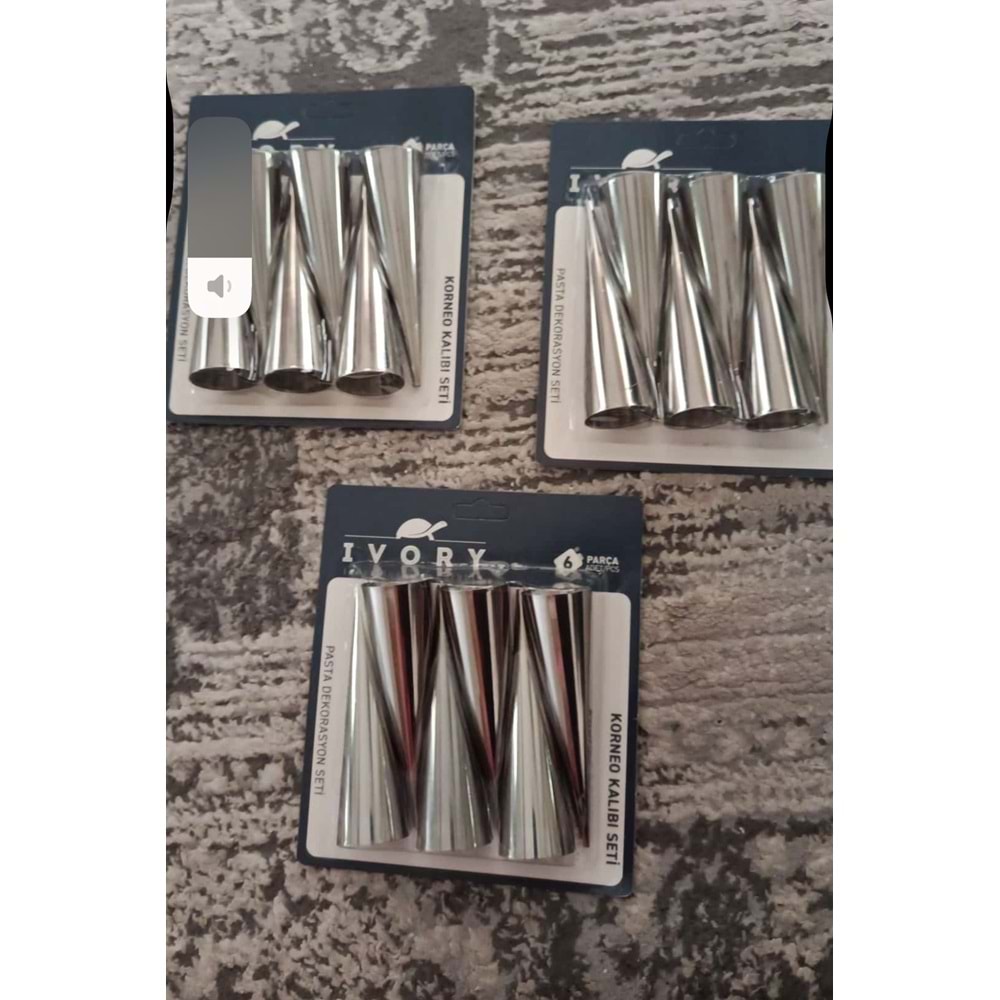 KORNEO 6 LI PASTA DEKARASYON SETİ