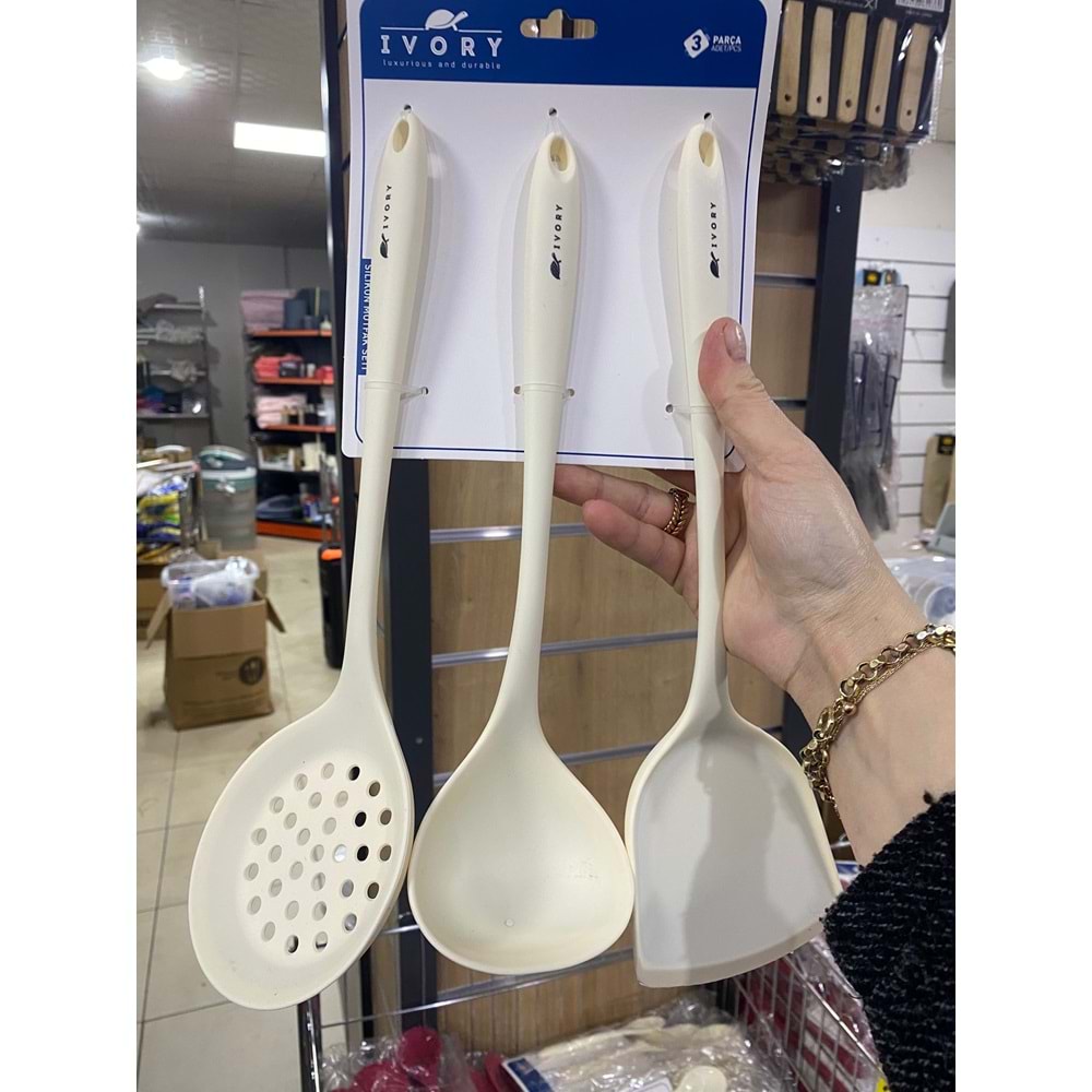 İVORY 3 LÜ MUTFAK SETİ KREM (IVO-SL215)