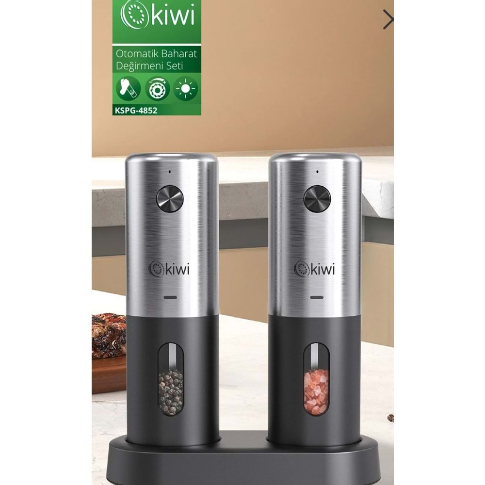 KİWİ 2 Lİ ŞARZLI TUZ BAHARAT ÖĞÜTÜCÜ