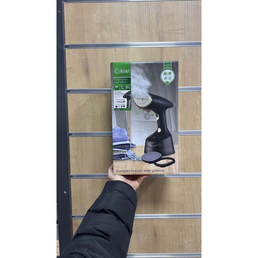 KİWİ PORTATİF BUHARLI KIRIŞIK GİDERİCİ ÜTÜ KSI-670N