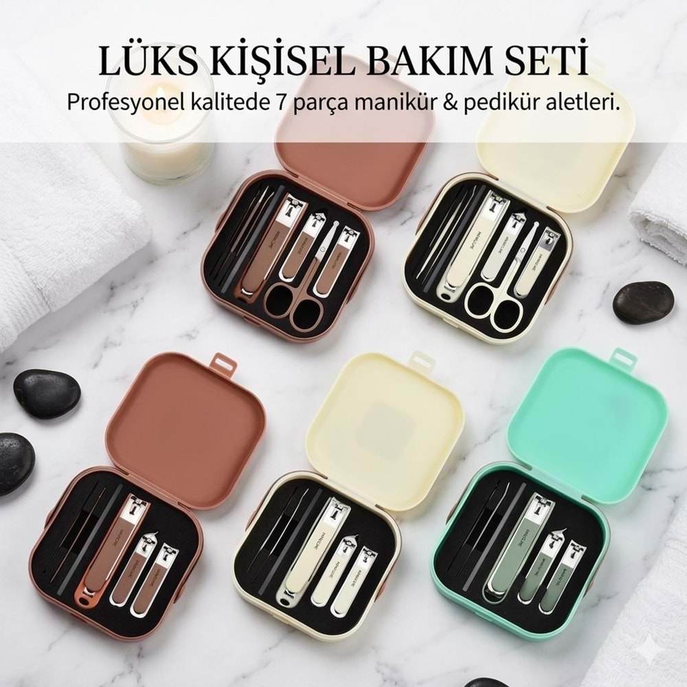 LÜKS KİŞİSEL BAKIM SETİ MANİKÜR&PEDİKÜR