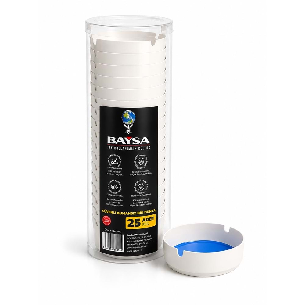 BAYSA TEK KULLANIMLIK KÜLLÜK 25 Lİ
