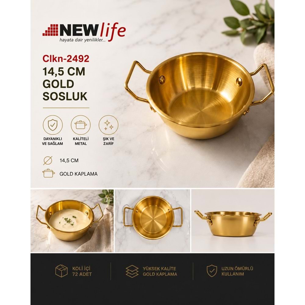 14,5 CM GOLD SOSLUK