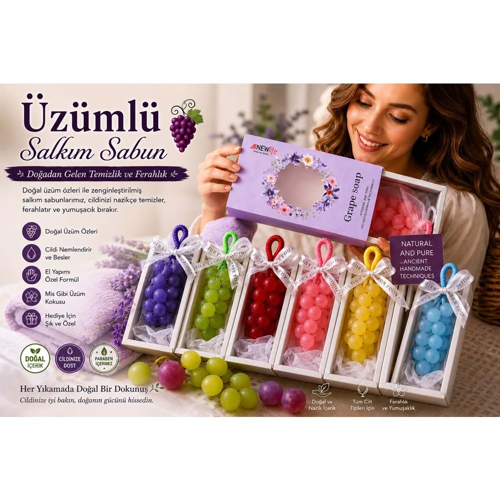 NATUREL ÜZÜM SALKIMLI SABUN