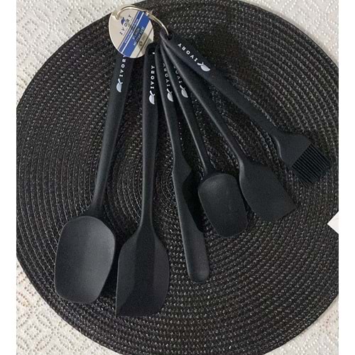 İVORY 6 LI SPATULA SETİ SİYAH