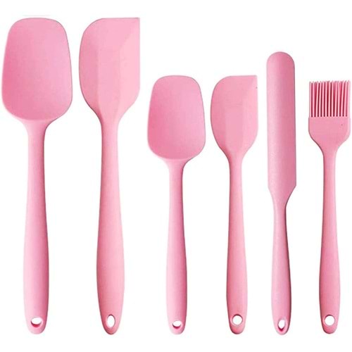 İVORY LUCCİ 6 LI SPATULA SETİ PEMBE