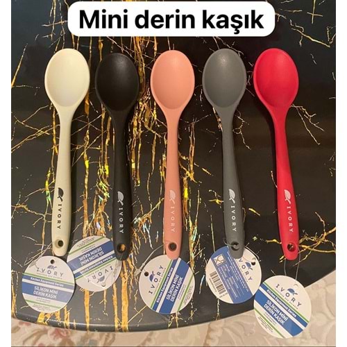 İVORY SİLİKON MİNİ DERİN KAŞIK KREM