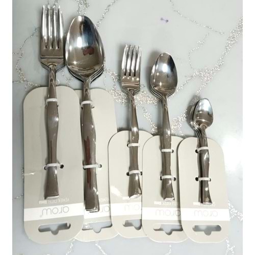 AROW 6 LI YEMEK ÇATALI BEYAZ KARTELA