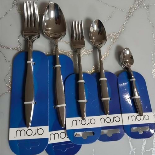 AROW 6 LI TATLI ÇATALI MAVİ KARTELA