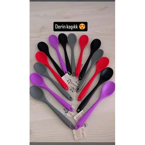 OKALİPTUS SİLİKON DERİN KAŞIK KIRMIZI