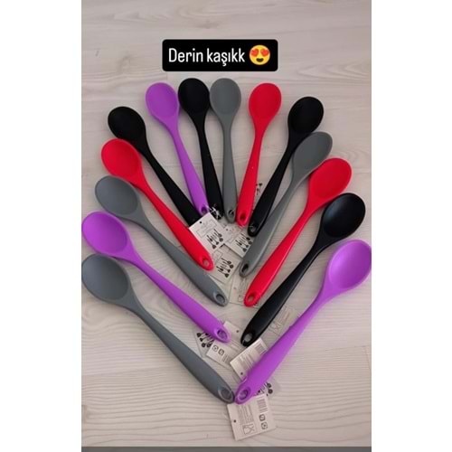 OKALİPTUS SİLİKON DERİN KAŞIK LİLA