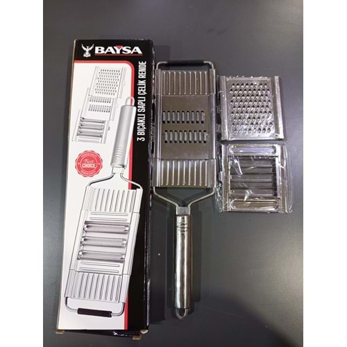 BAYSA 3 BAŞLIKLI ÇELİK RENDE