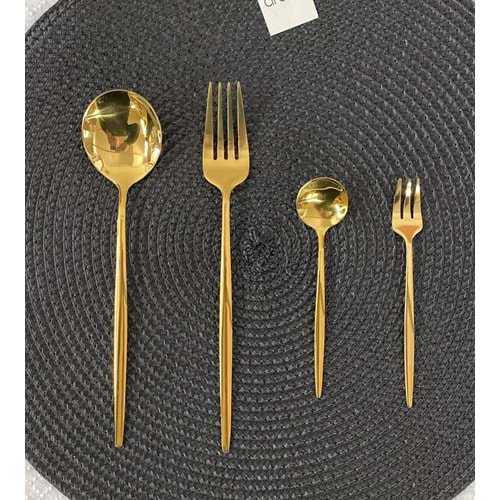GOLD YEMEK KAŞIĞI (6 LI)
