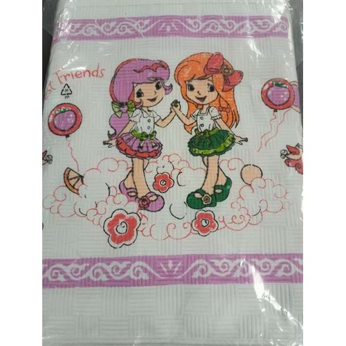 BESLENME BEZİ PAMUKLU KUMAŞ 35X50CM (12 ADET) KIZLI