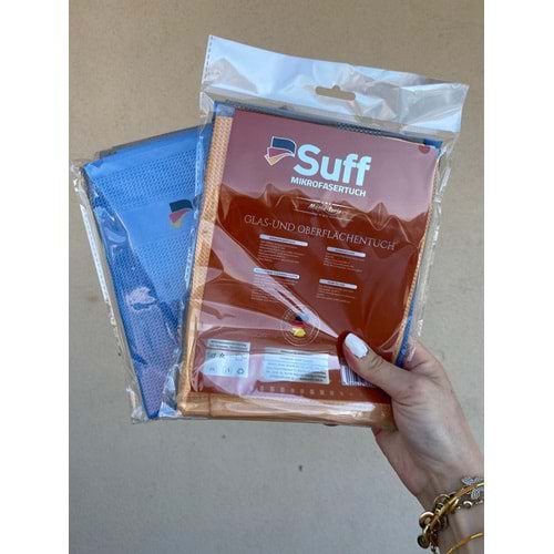SUFF MİKROFİBER 3 LÜ CAM BEZİ (50 PAKET)