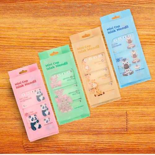 MİNİ CEP ISLAK MENDİL 8 Lİ (60 PAKET)