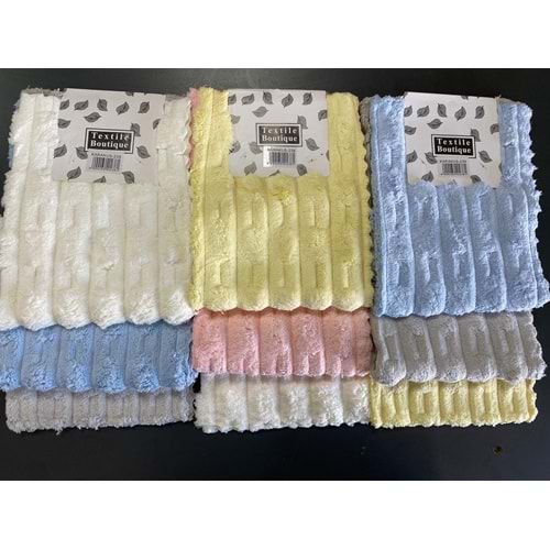KARAKUŞ KABARTMALI 3 LÜ PELUŞ BEZ (72 PKT)