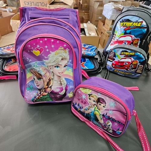 ÇİZGİ FİLM ELSA 1 KAREKTERLİ İLKOKUL ÇANTALARI