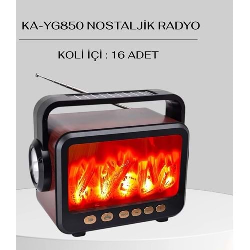 SOLARLI ŞÖMİNE MODEL NOSTALJİK RADYO