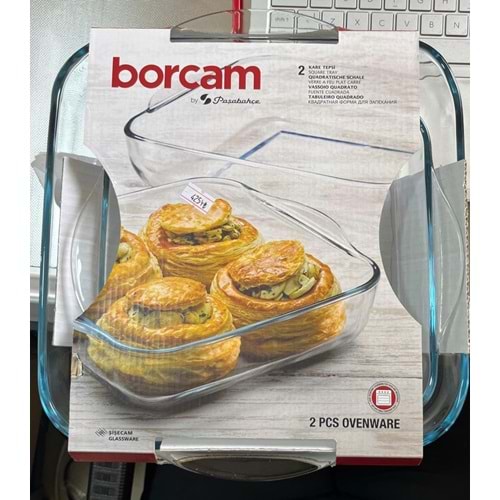 PAŞABAHÇE 2 Lİ KARE TEPSİ