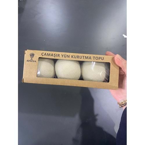 ÇAMAŞIR YÜN KURUTMA TOPU 3LÜ