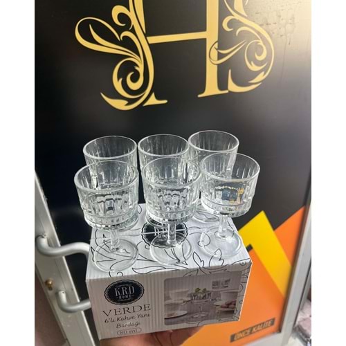 KRD VERDE 6LI KAHVE YANI BARDAĞI 80ML