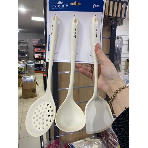 İVORY 3 LÜ MUTFAK SETİ KREM (IVO-SL215)