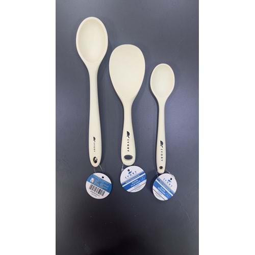 İVORY 3 LÜ KAŞIK SETİ KREM (IVO-SL211)