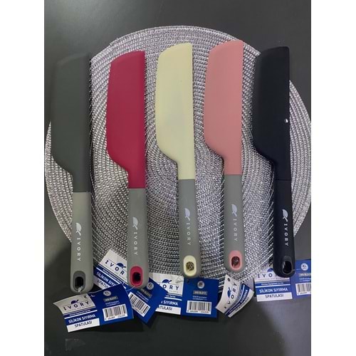 İVORY JUMBO SİLİKON SIYIRMA SPATULASI GRİ IVO-SL217