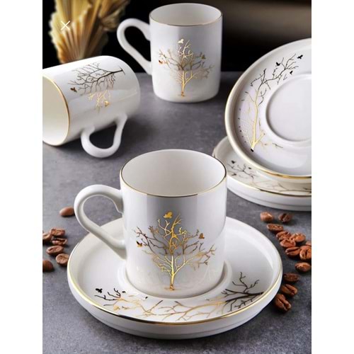 FARİKA HAYAT AĞACI 6 LI FİNCAN TAKIMI