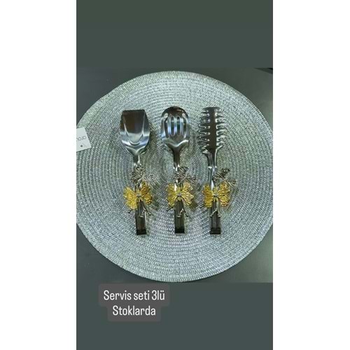 GÜMÜŞ 3 LÜ MAŞA SERVİS SETİ