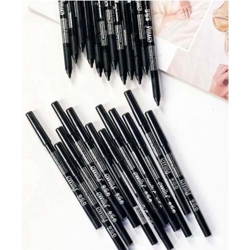 EMILLY SİYAH GÖZ KALEMİ 12 Lİ