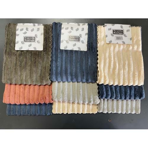 KARAKUŞ 3 LÜ ÇİZGİLİ PELUŞ BEZ (12 PAKET)